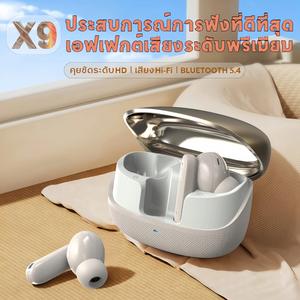 X9 ใหม่ล่าสุด ENC หูฟัง, ดีไซน์เปิดเอียง, ระดับเสียง HiFi เสียงสเตอริโอ, กันน้ำ IPX5, งานโลหะเต็มชิ้น ผิวสัมผัสหนัง, ไมโครโฟนในตัว, การลดเสียงรบกวน, เข้ากันได้กับ iPhone และ Andriod