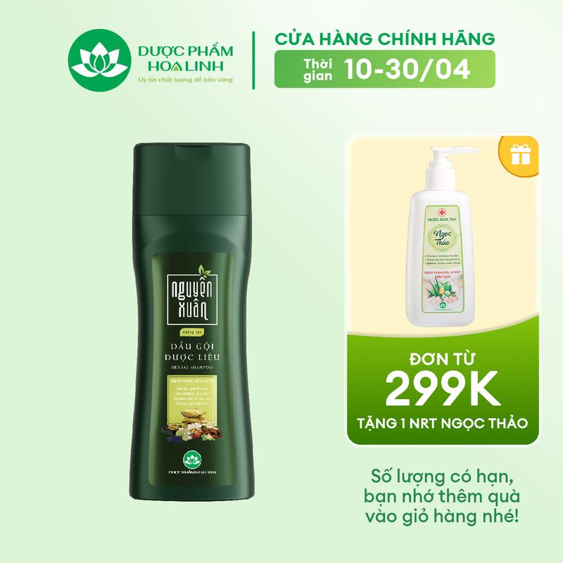 Dầu gội Dược liệu Nguyên Xuân xanh dưỡng tóc 250ml KM 25ml- Dành cho tóc khô xơ, hư tổn