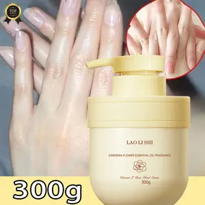 Krim Tangan Pemutih Aroma Gardenia 300g -  Hand Cream Melembabkan dan Memperbaiki Kulit Tangan dan Kaki - Anti Kering, Anti Kasar, Melembutkan, Mencerahkan, Tidak Berminyak
