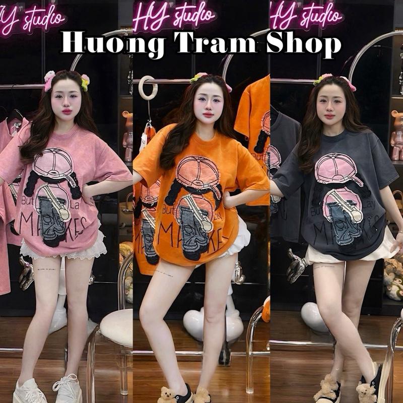 (Deal Live) ÁO THÊU CÔ GÁI MANG TÚI KIM SA HOT - Áo thun cotton 4 chiều mềm mát , Áo thun nữ có size , Hương Trầm Shop