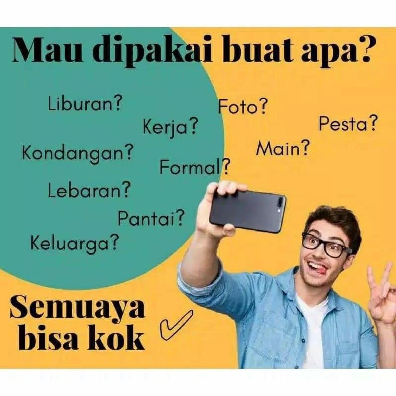 Kemeja Hawai Polos Lengan Pendek Pria/Wanita Rayon Premium Model Reguler - Baju,  Basic 9