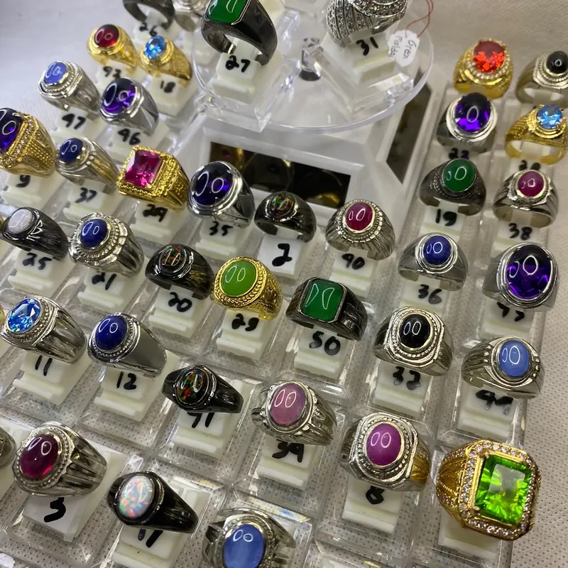 Aksesoris cincin permata pria/laki laki dewasa 0
