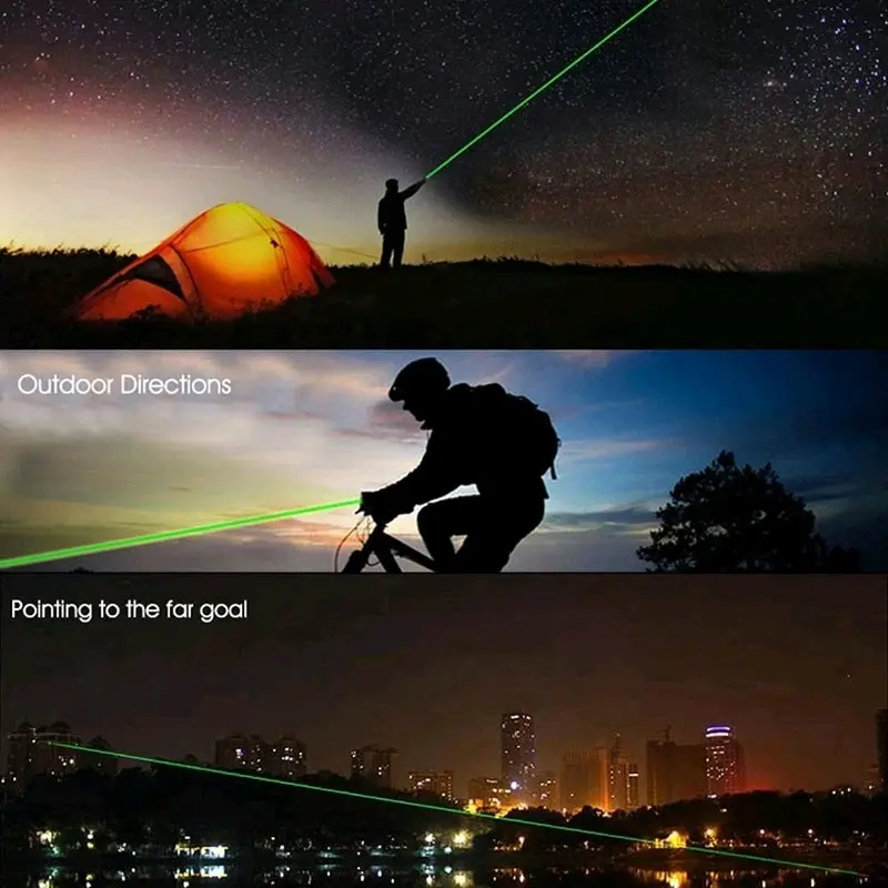 Laser Pointer Pen Presentasi High Power Baterai AAA 5mw Beam Hijau - ZY0001 2