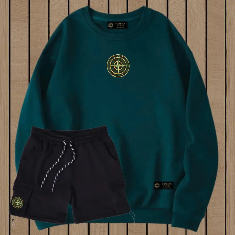 Paket Bundling Sweater Crewneck Pria Wanita Terbaru Murah Tebal Dan Celana Cargo Flecee Polos Distro Unisex Hitam Kasual Polos Distro Stellan Kece Kekinian Top Lokal Bandung 2024 Keren Casual Katun Panjang Cowok Setelan Oversize setelan  skena Dewasa 4