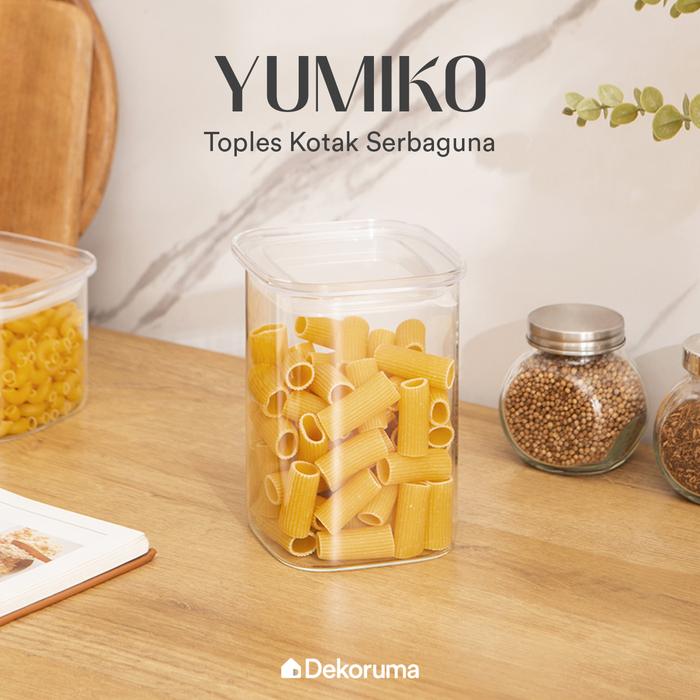 Gambar Dekoruma YUMIKO Toples Kotak Serbaguna / Toples Cemilan / Toples Sedang Serbaguna 1100 ml dari Dekoruma Official Store Kab. Bekasi Tokopedia