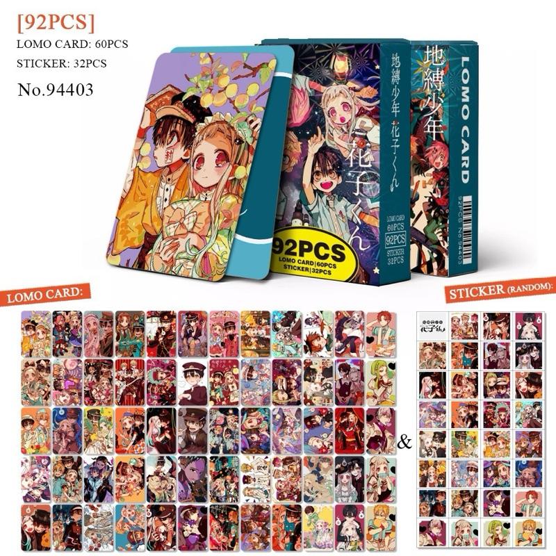   Lomo Hanako 92  Bộ 60 Lomo Card Cậu Ma Nhà Xí Hanako Card Bo Góc Photocard + 32 Sticker Jibaku Shounen Hanako-kun Tặng Kèm 