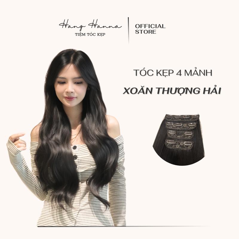 Design by HHN | Tóc Kẹp 4 Phím Xoăn Thượng Hải