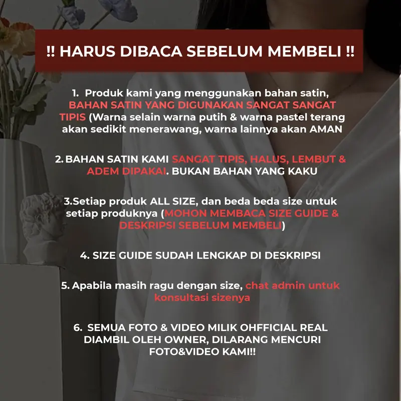 BITNA TOP Atasan Satin Wanita - Ohfficial 1