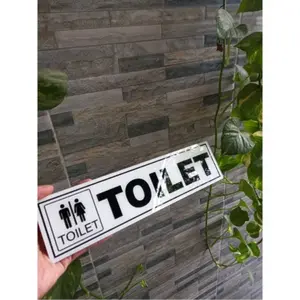 TULISAN TOILET BAHAN AKRILIK WATERPROOF