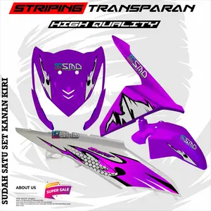 MAXDECAL Striping Variasi Transparan Honda Beat fi 2015 Stiker Motif Terbaru Keren Simple Murah Bahan MAXDECAL Grade Automotive RITRAMA Premium Mesin XENON UV 2000D Tinta Kuat Aman dari Cairan Bensin dan Clear Lem Kuat Hasil Jernih Tanpa Berbintik