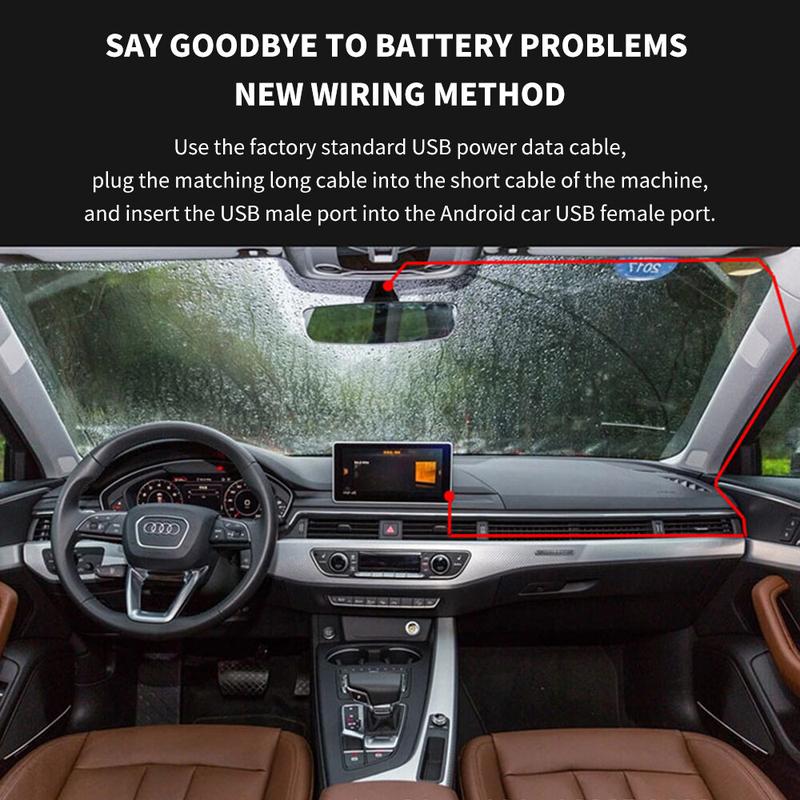 HD Car Dash Camera USB Front DVR Camera Night Vision Registrator Recorder With ADAS For Android Player Dashcam 5