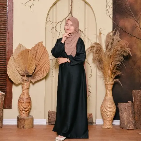 AURORA DRESS Remaja Vintage Kekinian | Amara Dress Silk Premium Fit Kerah