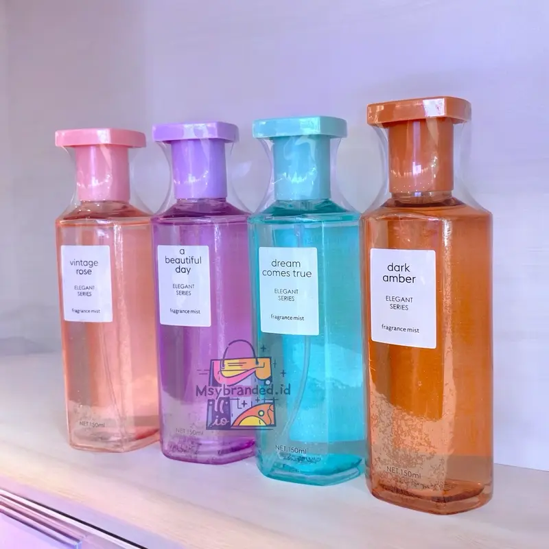 MINISO FRAGRANCE MIST ELEGANT SERIES 100ml | PARFUM WANITA | PARFUM TAHAN LAMA | VINTAGE ROSE | DREAM COMES TRUE | DARK AMBER | A BEAUTIFUL DAY 2