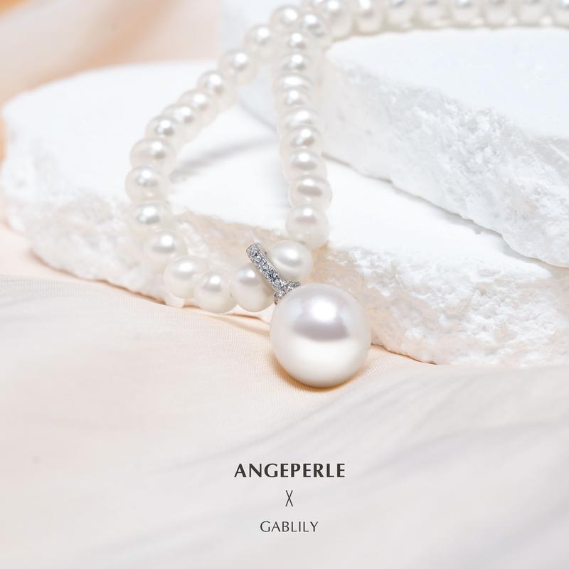 Product Introduction of ANGEPERLE S925 Sterling Silver Freshwater Pearl Set Baroque pendant 11-12mm, necklace 5-6mm, earrings 6-7/8-9mm TSJCY885 7