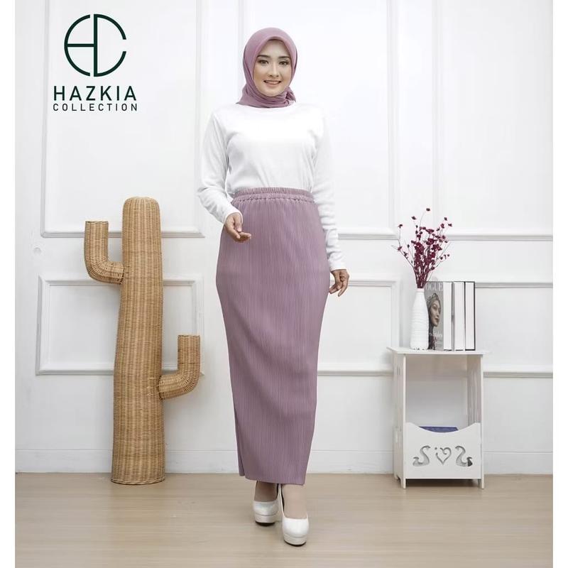 Rok Span / Rok Span Lidi / Rok Plisket Span Panjang / Bawahan Rok Fit to XXL / Rok Muslim Span / Bawahan Muslim 4