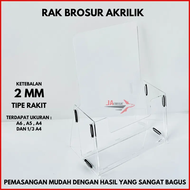 RAK TEMPAT BROSUR AKRILIK / RAK BROSUR AKRILIK / DISPLAY FLYER HOLDER 2