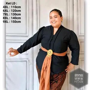 Kebaya Kartini Moscrep Jumbo Tangan Panjang