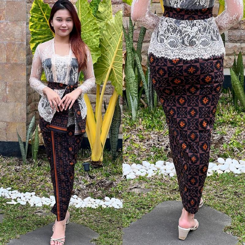 Kamen katun strecth/kamen Bali/kamen motif endek/kamen katun set selendang/Bawahan/kamen terlaris Dewasa 2
