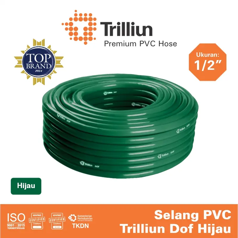 Selang Air PVC Trilliun Dof 1/2" Inch - 10 Meter 5