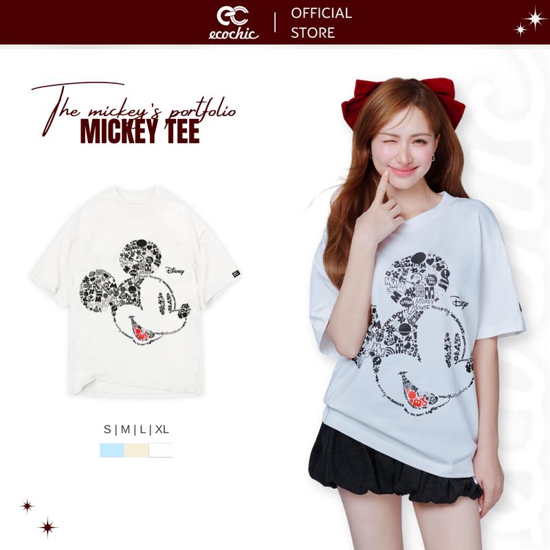 Áo Phông Mickey Collection ECOCHIC Áo Thun Oversize Form Rộng Local Brand Chính Hãng TS003