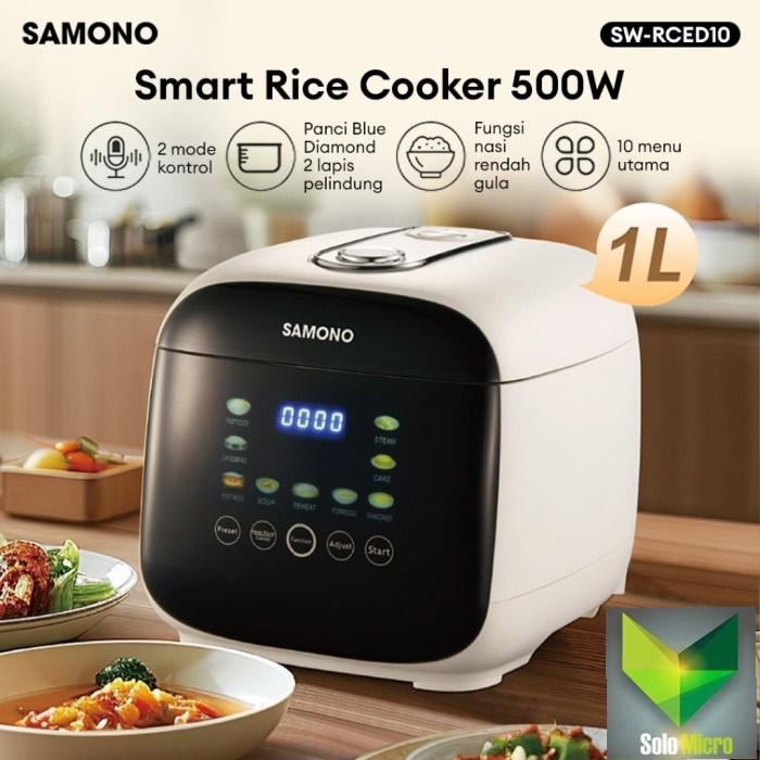 1l Rice Cooker Jual SAMONO Smart Rice Cooker 1 Liter 500 Watt Touch Screen SW-RCED10 ...