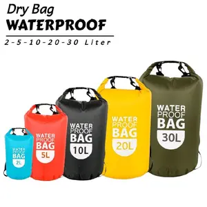 New - Dry Bag Tas Waterproof Bag Olahraga Outdoor Rafting Tahan Air 2L 5L 10L 20L 30L