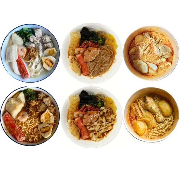 dotdotbowl Bundle D - Sampler Set (2 Gangsa Noodles + 2 Oriental Mala Noodles + 2 Curry Chicken Noodles) (Frozen Packs)