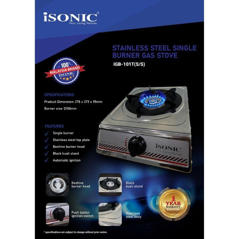 ISONIC Stainless Steel Single burner gas stove IGB-101T - TikTok Shop ...