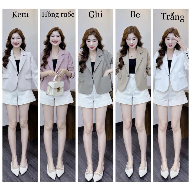  Áo Vest Lửng Xịn 2 Lớp Dày Dặn Ép Keo Form Suông Có Đệm Vai Dài 50-51cm Mã A1 