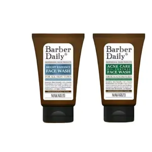Barber Daily Facial Wash by Makarizo | Acne | Brightening Pria Perawatan Wajah Mencerahkan Berminyak