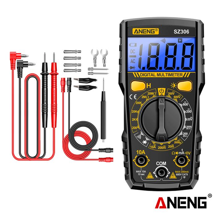 Gambar (Paket A) Aneng SZ306 Pro Digital Multimeters Testers AC/DC Voltage Diode Test Buzzer 10A Current dari Aneng Official Store Kab. Tangerang Tokopedia