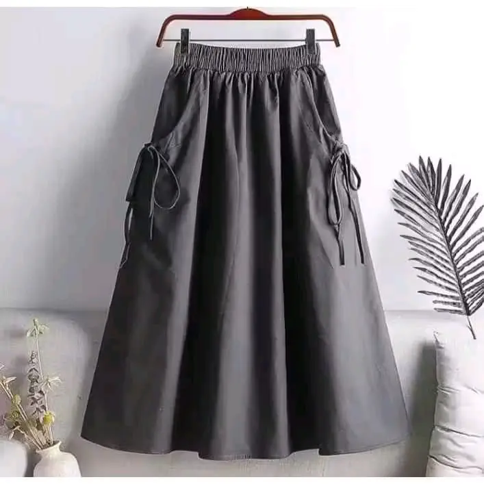 ROK DANIELA rok anak cewe polos aksen pita cantik rok mayung anak perempuan Fashion 5