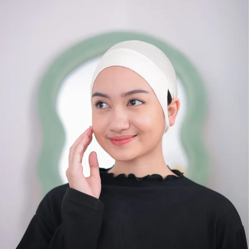 Tiebymin - Innas Ciput Bolong dalaman hijab anti geser kaos premium inner sekolah 0
