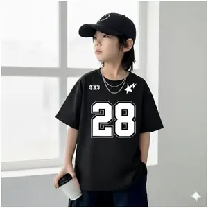 Kaos Distro Atasan Oversize Anak Laki-Laki Angka 28 / Fashion Anak Laki-Laki Buat Umur 3-14 Tahun
