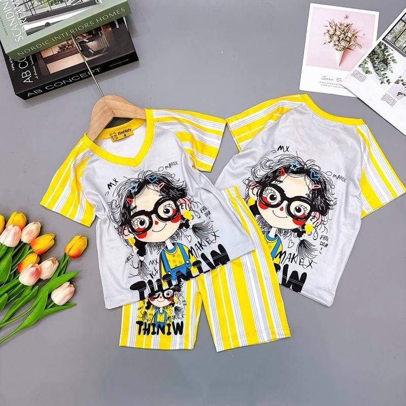 (10-65kg) Set Bộ Mẹ và Bé.  Bộ áo cộc tay  quần lửng thể thao mặc nha đùi xinh xắn hoạ tiết in 3D cho bé gái chất thun gân tăm  mặc hè Cotton Có hoa Mùa hè đồ  ngủ labubu đồ  tết