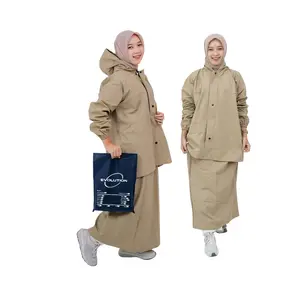 Jas Hujan Setelan Rok EVOLUTION Tebal Anti Rembes Bahan PVC Premium