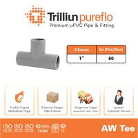 Gambar Fitting Pipa uPVC Trilliunpureflo AW Tee - 1" Inch dari Trilliun Kab. Pasuruan 2 Tokopedia