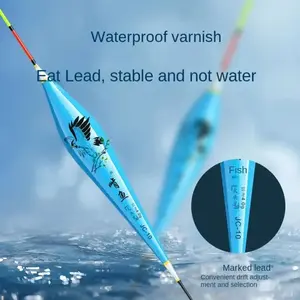 Eye-catching Triangle Tail Ultra Sensitive Float Fishing Bite The Hook Reminder Floats Bobbers Rocky Night Fishing Lure Floats - JC06