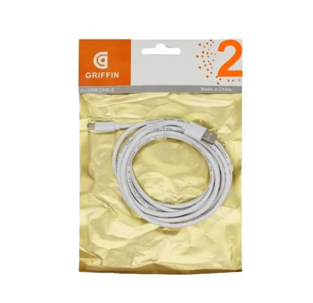 KABEL DATA USB CHARGER GRIFING 2 METER PUTIH