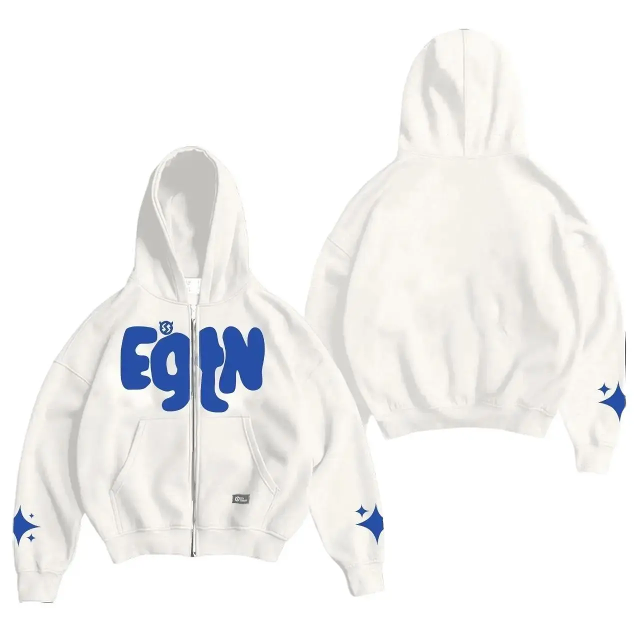 Lucreous.co - Hoodie Boxy Zipper Pocket Premium Digital Print Gramasi 280s - Sweater Pria dan Wanita - Hoodie Tebal Lembut Nyaman Dipakai