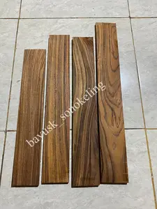 Jual komponen kayu sonokeling full galih motif cerah ukuran 1 x 6 x 30-60 cm
