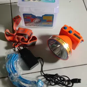 Senter Kepala Selam Diving 260 Watt Sunpro S-8961 Cahaya Putih Waterproof Super Terang Batre 4000mAh Tahan Hingga 12 Jam Pemakaian Plus Kaca Mata Renang