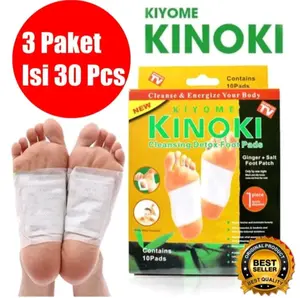 KINOKI Gold Detox Koyo Kaki Asli Original 3 Paket Isi 30 Pcs Aman Tanpa Efek Samping