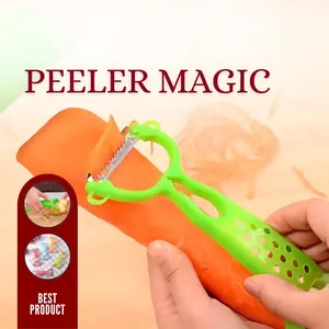 Peeler Pengupas Parutan Serutan Stainless Tajam Serbaguna Parutan Buah Sayuran Anti Karat Pisau Tajam