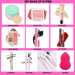 Paket Makeup 10 Item - Paket Make Up Wajah Total 10 Pcs