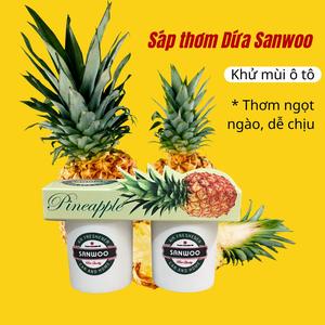 Sáp thơm nước hoa ô tô Hương Dứa Thơm chính hãng Air Freshener SANWOO Hàn Quốc - giá 1 cốc sáp Nội Thất