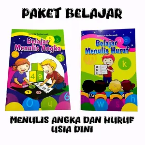 Paket Belajar Menulis Angka & Huruf Anak Usia Dini – Asyik & Edukatif! Books Stationery