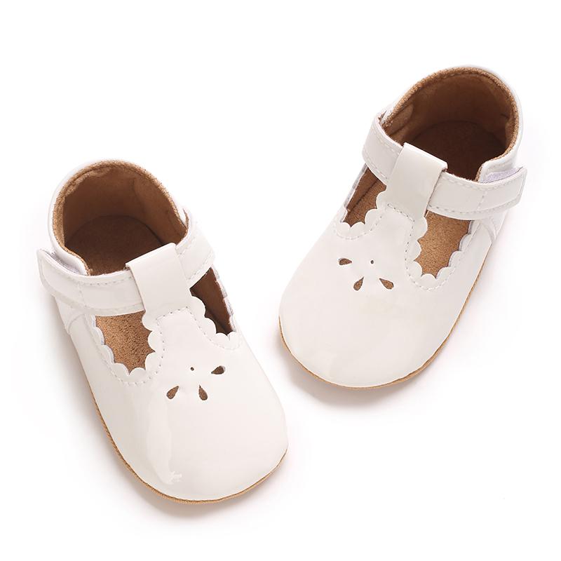 Product Introduction of Spring And Autumn Baby Girl Walking Shoes 0-1 Year Old Soft Soled Anti Slip Princess Little Leather Shoes Soft Single Shoes 42