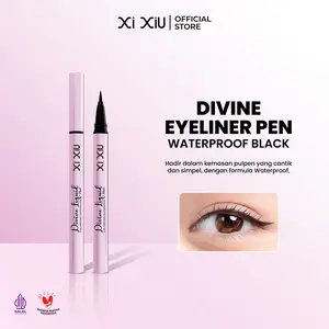 XI XIU DIVINE LIQUID EYELINER PEN WATERPROOF / Hitam