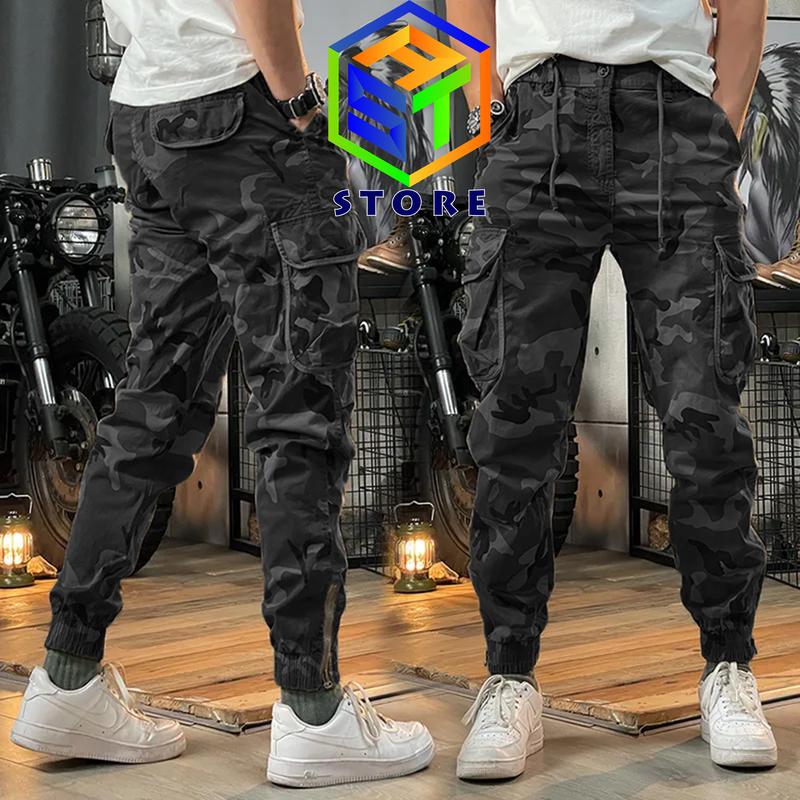 Product Introduction of Celana Panjang Unisex Camo Cargo Combat Bahan Katun Twill Non Stretch Warna Green 2